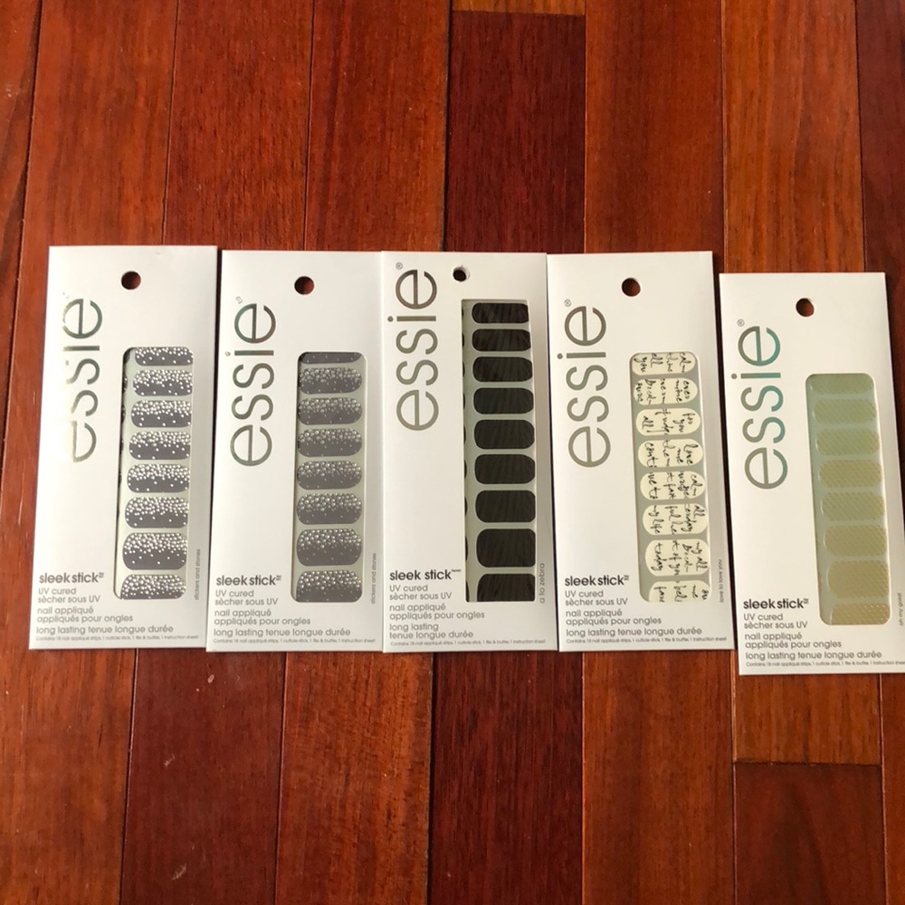 5 Essie UV cured nail polish strips (all 5 for $9)